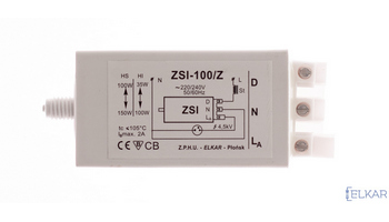 Elektroniczny zapłonnik impulsowy do lamp wyładowczych, typ ZSI-100/Z